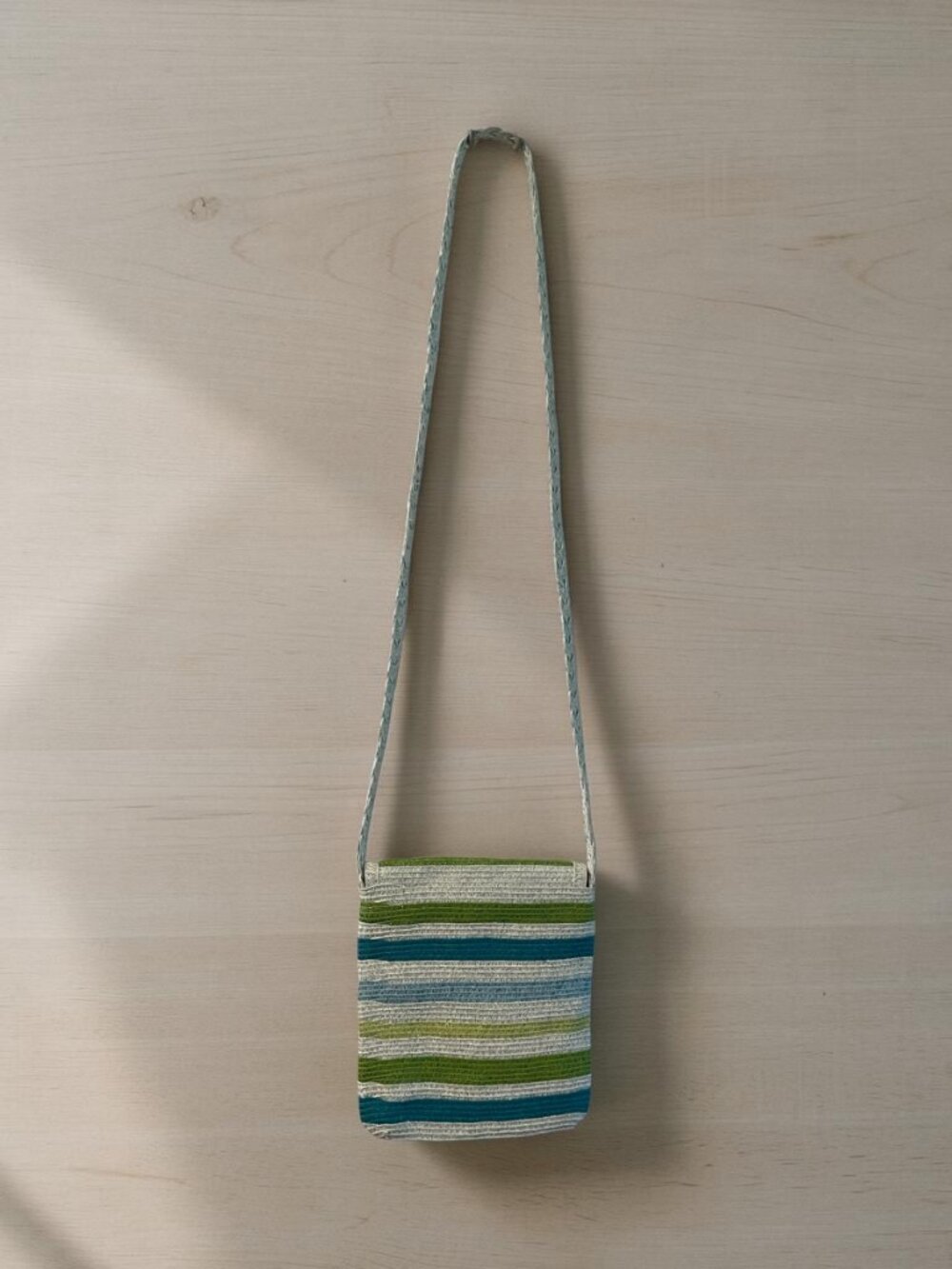 *Vintage* Cappelli Straworld Striped Crochet Crossbody Mini Bag Y2K Boho - Picture 7 of 9